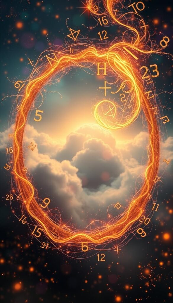 A mystic swirl of numerological symbols and ethereal energy fills the frame, creating a captivating visual representation of name analysis. In the foreground, a celestial array of numbers, letters, and glyphs intertwine, casting a warm, golden glow. The middle ground features a serene, cloudy backdrop, evoking a sense of the spiritual and the unseen. The background showcases an array of vibrant, jewel-toned hues, suggesting the hidden depths and significance within the practice of Chaldean numerology. Soft, diffused lighting and a slightly hazy, dreamlike quality lend an air of introspection and contemplation to the scene. The overall composition is balanced and harmonious, inviting the viewer to delve deeper into the esoteric world of name analysis and its transformative potential. A mystic swirl of numerological symbols and ethereal energy fills the frame, creating a captivating visual representation of name analysis. In the foreground, a celestial array of numbers, letters, and glyphs intertwine, casting a warm, golden glow. The middle ground features a serene, cloudy backdrop, evoking a sense of the spiritual and the unseen. The background showcases an array of vibrant, jewel-toned hues, suggesting the hidden depths and significance within the practice of Chaldean numerology. Soft, diffused lighting and a slightly hazy, dreamlike quality lend an air of introspection and contemplation to the scene. The overall composition is balanced and harmonious, inviting the viewer to delve deeper into the esoteric world of name analysis and its transformative potential.