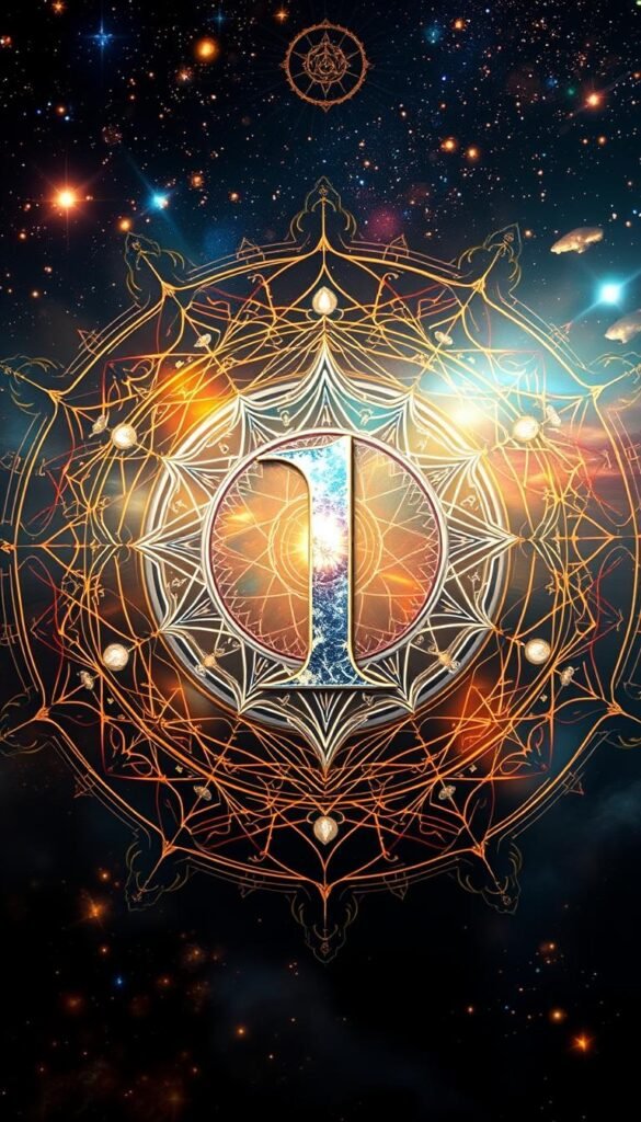 A mystical mandala of destiny numbers, adorned with celestial motifs and intricate geometric patterns. The foreground features the prominent display of the number "1", representing new beginnings and the start of a life's journey. In the middle ground, swirling energy lines and shimmering orbs allude to the unseen forces guiding one's path. The background is a rich, ethereal landscape of starry skies, glowing nebulae, and cosmic elements, evoking a sense of the profound and otherworldly nature of one's destiny. The lighting is soft, with a warm, otherworldly glow, creating an atmosphere of contemplation and enlightenment. The overall aesthetic is a harmonious blend of spirituality, symbolism, and a visually captivating style. A mystical mandala of destiny numbers, adorned with celestial motifs and intricate geometric patterns. The foreground features the prominent display of the number "1", representing new beginnings and the start of a life's journey. In the middle ground, swirling energy lines and shimmering orbs allude to the unseen forces guiding one's path. The background is a rich, ethereal landscape of starry skies, glowing nebulae, and cosmic elements, evoking a sense of the profound and otherworldly nature of one's destiny. The lighting is soft, with a warm, otherworldly glow, creating an atmosphere of contemplation and enlightenment. The overall aesthetic is a harmonious blend of spirituality, symbolism, and a visually captivating style.