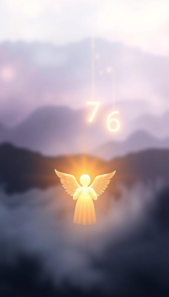 A serene, ethereal scene depicting the power of intuition and angel numbers. In the foreground, a soft, glowing angel figure radiates a warm, comforting light, its wings outstretched in a gesture of guidance. In the middle ground, a string of delicate, luminous numbers - the angel numbers - float and dance, offering a beacon of wisdom and insight. The background is a hazy, dreamlike landscape, with subtle hues of lavender, indigo, and gold, creating a sense of the mystical and transcendent. The lighting is soft and diffused, casting a gentle, celestial glow over the entire composition. The overall mood is one of trust, inner peace, and a deep connection to the divine. A serene, ethereal scene depicting the power of intuition and angel numbers. In the foreground, a soft, glowing angel figure radiates a warm, comforting light, its wings outstretched in a gesture of guidance. In the middle ground, a string of delicate, luminous numbers - the angel numbers - float and dance, offering a beacon of wisdom and insight. The background is a hazy, dreamlike landscape, with subtle hues of lavender, indigo, and gold, creating a sense of the mystical and transcendent. The lighting is soft and diffused, casting a gentle, celestial glow over the entire composition. The overall mood is one of trust, inner peace, and a deep connection to the divine.