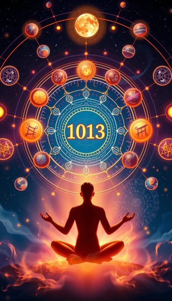A vibrant astrological backdrop with glowing planetary orbs, intricate Chaldean numerology symbols, and a central design element showcasing a person's birth date. The foreground features a stylized human figure in a meditative pose, enveloped in a warm, ethereal light. The midground contains floating numerological diagrams and celestial patterns, while the background depicts a starry night sky with swirling cosmic energy. Atmospheric lighting creates a contemplative, spiritual ambiance, inviting the viewer to explore the hidden meanings within the Chaldean numerological system. A vibrant astrological backdrop with glowing planetary orbs, intricate Chaldean numerology symbols, and a central design element showcasing a person's birth date. The foreground features a stylized human figure in a meditative pose, enveloped in a warm, ethereal light. The midground contains floating numerological diagrams and celestial patterns, while the background depicts a starry night sky with swirling cosmic energy. Atmospheric lighting creates a contemplative, spiritual ambiance, inviting the viewer to explore the hidden meanings within the Chaldean numerological system.