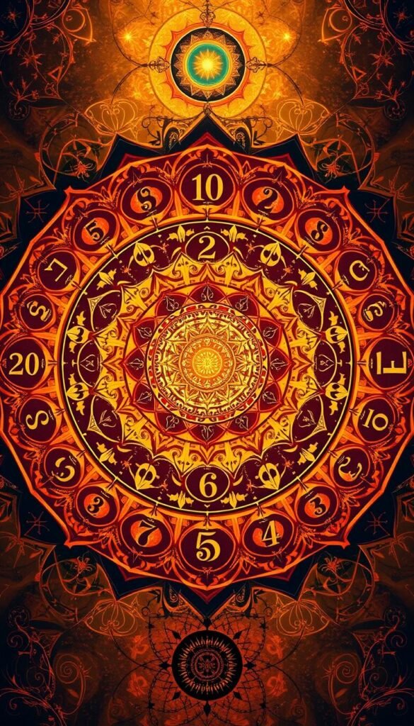A vibrant mandala of interconnected numerals, each representing a unique facet of the human personality. Intricate patterns and symbols flow seamlessly, creating a visually captivating tapestry that invites deeper exploration. Warm hues of amber, ochre, and crimson provide a rich, spiritual atmosphere, while subtle celestial elements hint at the cosmic significance of these numerical archetypes. The composition is balanced, with the central numerical motif commanding attention, while surrounding elements add depth and nuance. This image aims to convey the profound insights and personal growth potential inherent in the study of personality numbers. A vibrant mandala of interconnected numerals, each representing a unique facet of the human personality. Intricate patterns and symbols flow seamlessly, creating a visually captivating tapestry that invites deeper exploration. Warm hues of amber, ochre, and crimson provide a rich, spiritual atmosphere, while subtle celestial elements hint at the cosmic significance of these numerical archetypes. The composition is balanced, with the central numerical motif commanding attention, while surrounding elements add depth and nuance. This image aims to convey the profound insights and personal growth potential inherent in the study of personality numbers.
